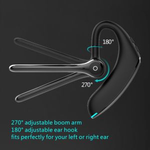 ZUZG Bluetooth HeadsetWireless Bluetooth Earpiece V5.0 Dual Mic ENC Noise Cancelling Earphone Built-in 2Mic 16Hrs Hands-Free Calling for Driving/Business/Office/Trucker with iPhone Android Cell Phones