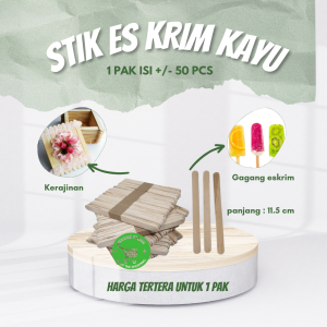 Stik Stick Gagang Es Krim Kayu Kreasi Prakarya Kerajinan Serbaguna Isi 50 Pcs