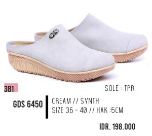Garsel Shoes - Sepatu Bustong Wanita GDS 6450 CREAM