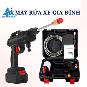 Máy Rửa Xe Mini Máy Xịt Rửa Tăng Áp - Rửa Sân Vườn Có Thể Chuyển Đổi Điều Chỉnh Dòng Nước Tiện Dụng