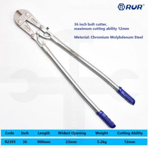 RUR/YANDA 14-46 inch Cr-Mo Bolt Cutter Chrome Molybdenum Steel Industrial Multifunctional Pliers Labor-Saving Cutting Bars Blade 蛇头剪 螺栓剪 铬钼钢