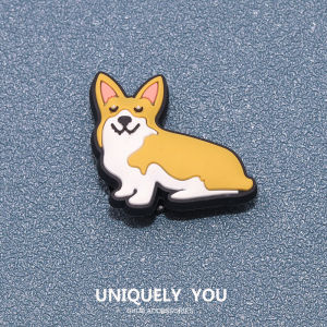 cross jibbitz charm Shoe Buckle Cartoon Animal Corgi Dinosaur Piggy Sneakers Accessories Cute Shoes Accessories