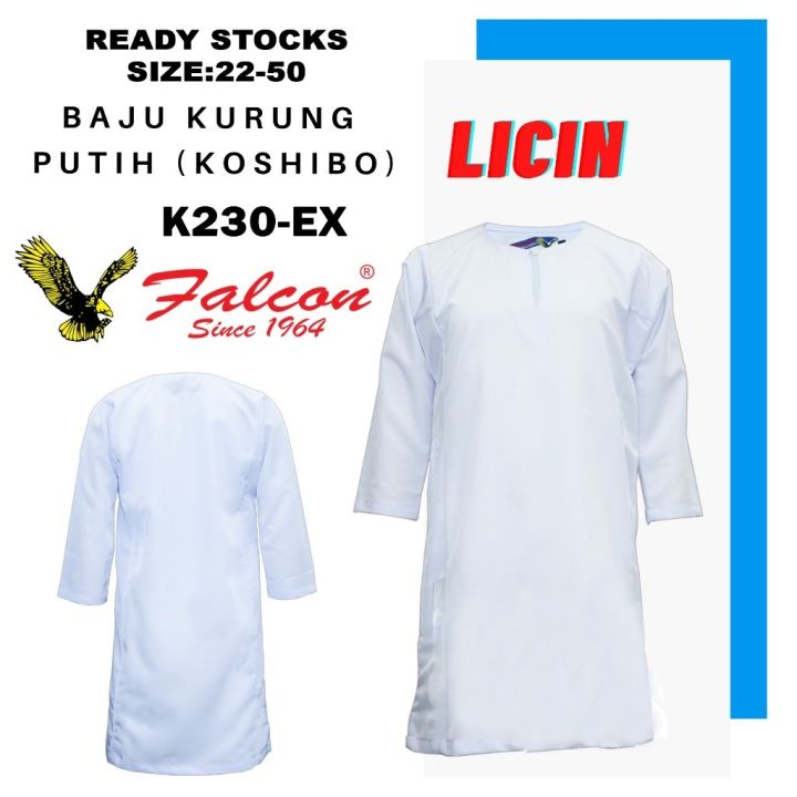 [ORIGINAL] [READY STOCK] FALCON BAJU KURUNG SEKOLAH PUTIH KAIN JENIS ...