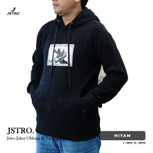 Jstro Hoodie Terry Door Hitam 1: Pakaian Casual untuk Sehari-hari