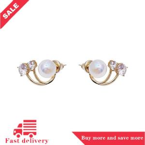 [COD] 1Pair Earrings For Women Needle Pearl Earrings Jewelry Women Dual Purpose Earrings Girls Birthday Christmas New Year Gift