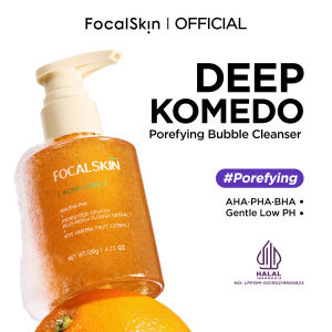 FOCALSKIN Porefying Bubble Cleanser Facial Wash Sabun Cuci Muka Membersihkan Komedo 120g