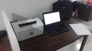 Máy in laser hp m15a xách tay di động siêu gọn nhẹ mực rẽ - tặng kèm dây nguồn và dây usb mới [ đã qua sử dụng ]