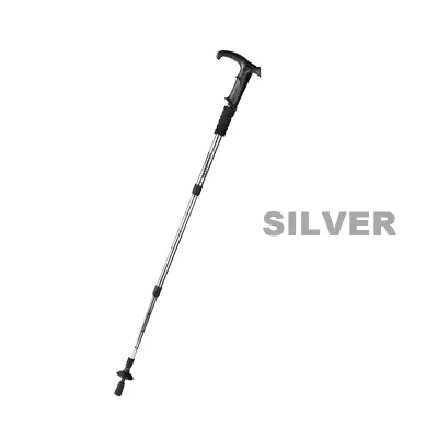 [MY Stock] Hiking Stick Trekking Poles Aluminum Alloy Adjustable Shock-Absorbing Durable Hiking Trekking Walking Pole Stick