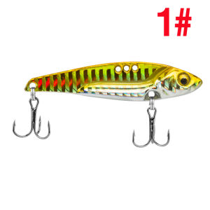 Fishing Bait 7g/10g/14g/17g/20g Vibrating Metal Spoon Lure 3D Eyes Spinner Balancer VIB Bionic Bait Sinking Jig Full Swimming