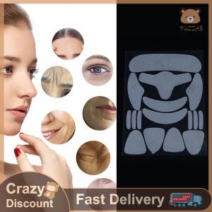 FUJIAS4 16Pcs Imitation fabric Anti-Wrinkle Pad Face Forehead Neck Hand Care Skin Lifting Tool Sticker Pad Aging Patch Reusable
