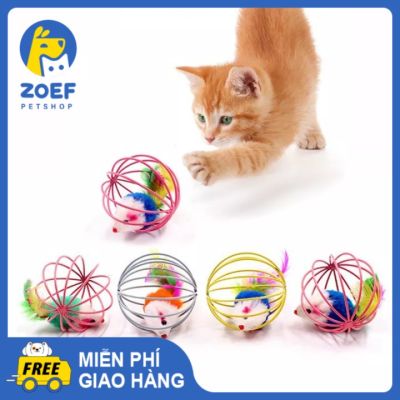 ZOEF Đồ Chơi Cho Thú Cưng Lồng Sắt Chuột Mạnh Mẽ Và Chịu Cắn Mèo Lồng Đồ Chơi Chuột Nhiều Màu Sắc LI0184