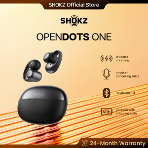 [SG Local Shipping] Shokz OpenDots ONE E310[2-year warranty]titanium ring ear clip Bluetooth sports headset 6.5g super battery life support fast charging support wireless charging IP54 protection waterproof and dustproof dual-device connection.