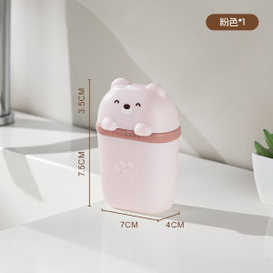 Cartoon Bear Portable Soap Dish Sealed Storage Box Waterproof Travel Bathroom Soap Box Camping Portable Storage Soap Box