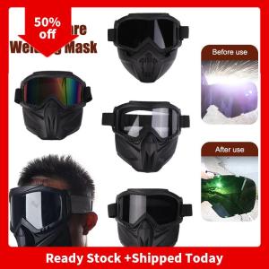 🔥🔥🔥pheebss Safety Welder Mask Breathable Full Face Mask Welding Glasses Welder Mask Cycling Mask Anti-Sand Goggles Protection Tools