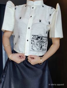MODERN FILIPINIANA MESTIZA TOP BARONG FOR WOMEN - P104