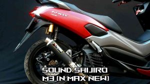 Knalpot N-max Old 155 dan New N-max 155 Type M4 Black Series Shijiro Racing Original