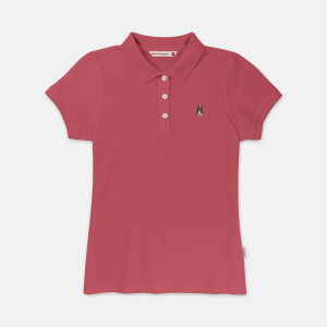 Hush Puppies Women Basic Polo Shirt With Embroidery 100% Cotton HLP208118