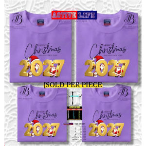 MERRY CHRISTMAS AND HAPPY NEW YEAR 2027 [SOLD PER PIECE] KIDS TEENS ADULT ACTIVE LIFE T-SHIRT HIGH Q