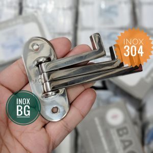 Inox 304 Móc 3 chạc treo quần áo gấp gọn INOX BAO