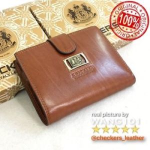 WANG101 - Dompet Kulit CHECKERS 06AN - Import Premium Kulit ITALY tebal kuat dan tahan lama. Banyak model pilihan untuk pria wanita. Jaminan atau uang kembali
