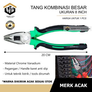 tang kombinasi 8  PRESS / Combination pliers / alat jepit cabut fiber