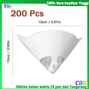 200pcs Corong Kertas Cat/Mesh Kertas Saringan Cat/Filter Corong/Paint Filter Funnel COD - YHF