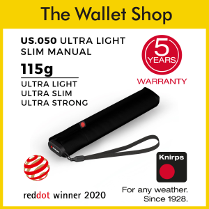Knirps US.050 Ultra Light Slim Manual Umbrella (w & w/o UV Protection)