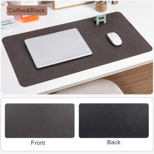 MINIFELE 262 Cowhide Patterned Mouse Pad Double-sided Non-slip Computer Laptop Mousepad Retro Multi Size Table Protector Home Office
