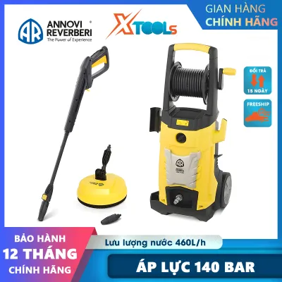 Máy xịt rửa áp lực cao Annovi Reverberi Italy dòng chuyên dụng model 191K X-TRA motor từ không chổi than tiêu chuẩn Châu Âu lực cao lên đến 140bar 2000W đi kèm 8 phụ kiện