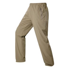 Mens Quick Dry Hiking Pants Elastic Waist Athletic Durable Casual Outdoor Daily Pants with Zipper Pockets
