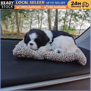 Bamboo charcoal Car Dashboard Decoration PVC Simulation Plush sleeping cat puppy kitten Dog furniture Interior ornaments