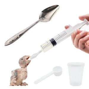 Bird Feeding Spoon Feeder Baby Bird Parrot Water Medicine Feeding Spoons Bird Liquid Food Scoop Small Pets Feeding Tools