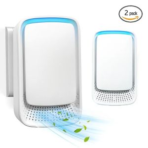 (In stock) Air PurifierAir Fresheners Deodorizer Negative Air Ionizer Portable Air eaner For HomeOfficePetsSmokersToilet (1pc)