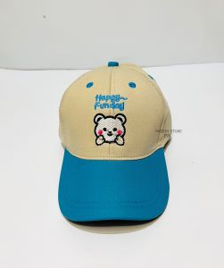 Topi anak perempuan lucu motif happy funday beruang bear terbaru tapi bayi laki laki keren