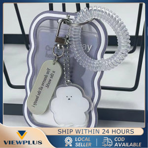 ID CARD Holder Name Tag Clear Transparent Gradien + Lanyard Transpara / ID Card Case / Frame ID Card/ Name Tag Plastik