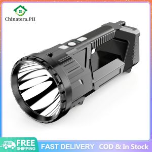 Rechargeable Spotlight Flashlight with Cob Side Lights High Bright Camping Flashlight Ultra-Long Standby for Everyday Home Hiking Emergency