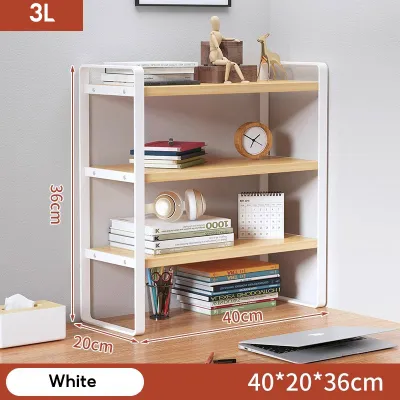 Desktop Rack Tabletop Organiser Shelf Storage Rack Organizer Bookshelf Desk Rack Multi-layer Shelf Multipurpose