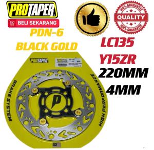 ORIGINAL PROTAPER DEPAN DISK LC4S SRL WAVE110 Y15ZR PROTAPER PDN-6 BLACK GOLD FRONT DISC DEPAN DISK 4MM