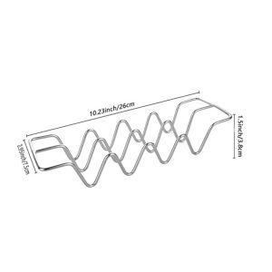 4 Slots Taco Holder Stand Messico Taco Pancake Holder Stainless Steel with Handle Food Tray for Taco Pancakes