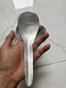 Vá nhôm Máy Bay 7*23cm dày 2mm nhà gò gia công bằng tay dùng múc tàu hủ lá sâm múc cơm canh