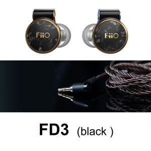 FiiO FD3 Pro 1DD Dynamic In-Ear Earphone Hi-Res Audio Headset MMCX Detachable Cable DLC Diamond-Like Carbon Diaphragm IEM