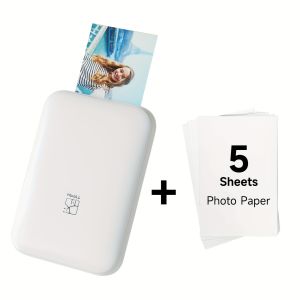 【Local Delivery】HPRT MT53 Pocket AR Photo Printer Inkless Wireless Instant Thermal Color Photo Mini Smart Printing Outdoor Travel Birthday Student Gift