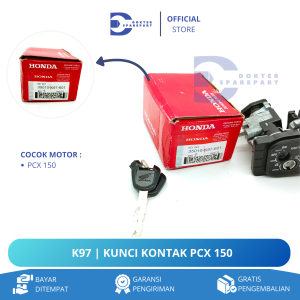 K97 KUNCI KONTAK ASSY KEY SATU SET MOTOR PCX 150 FULLSET KEY SET / GEMBOK KEY