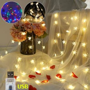 USB ไฟดาว 2/3/5 เมตร ไฟ LED สวยงาม พร้อมส่งจ้า พร้อมส่งจ้า ชุด [Xmas]