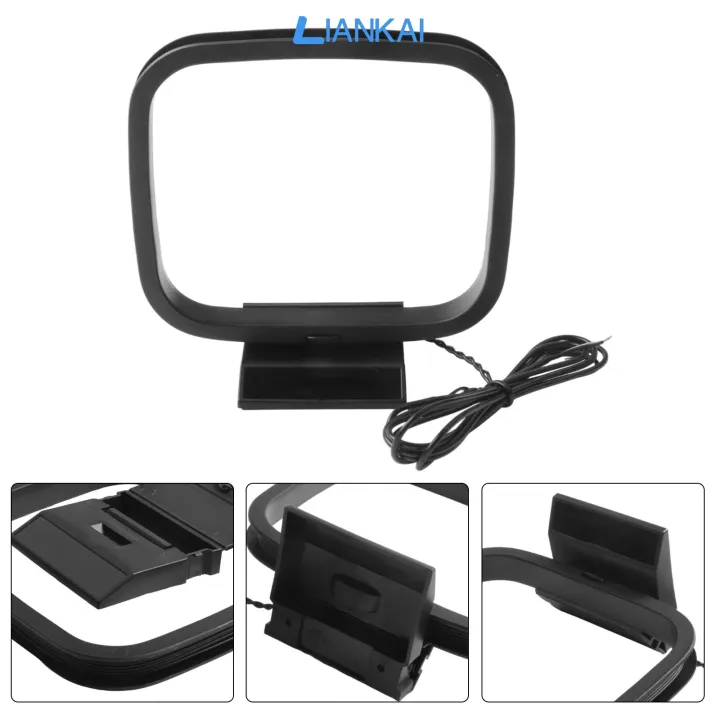 LIANKAI AM FM Loop Antenna with Fold Out Base for Stereo Audio Systems ...