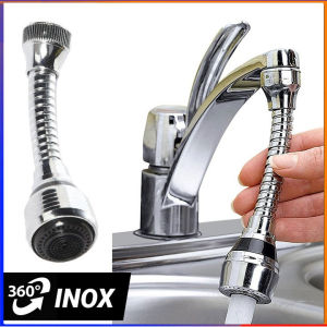 Vòi nước tăng áp Inox xoay 360 độ - vòi nước tăng áp bồn rửa bát