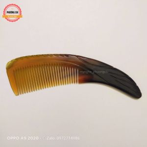 Lược sừng lưỡi liềm khía dài 20cm lược chải tóc gỡ rối massage đầu - Mỹ Nghệ Phương Chi