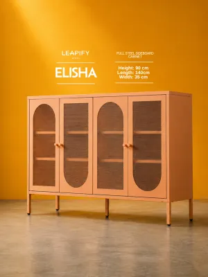 KENAN | American Home-Inspired Buffet Cabinet Made of Full Steel - Heavy Duty Sideboard Cabinet