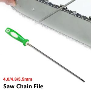 JIMEIXIAN01 1Pcs High Carbon Steel Chain Files 4.0/4.8/5.5mm Plastic Handle Saw Sharpener Round Sharpening Tool Hand Tools Accessories