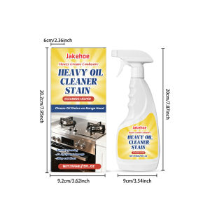 Jakehoe Kitchen Heavy Oil Cleaner - Heavy Duty Degreaser Cleaner Spray for Stubborn Oil Stains for Kitchen Surfaces All Purpose Cleaning 355ml